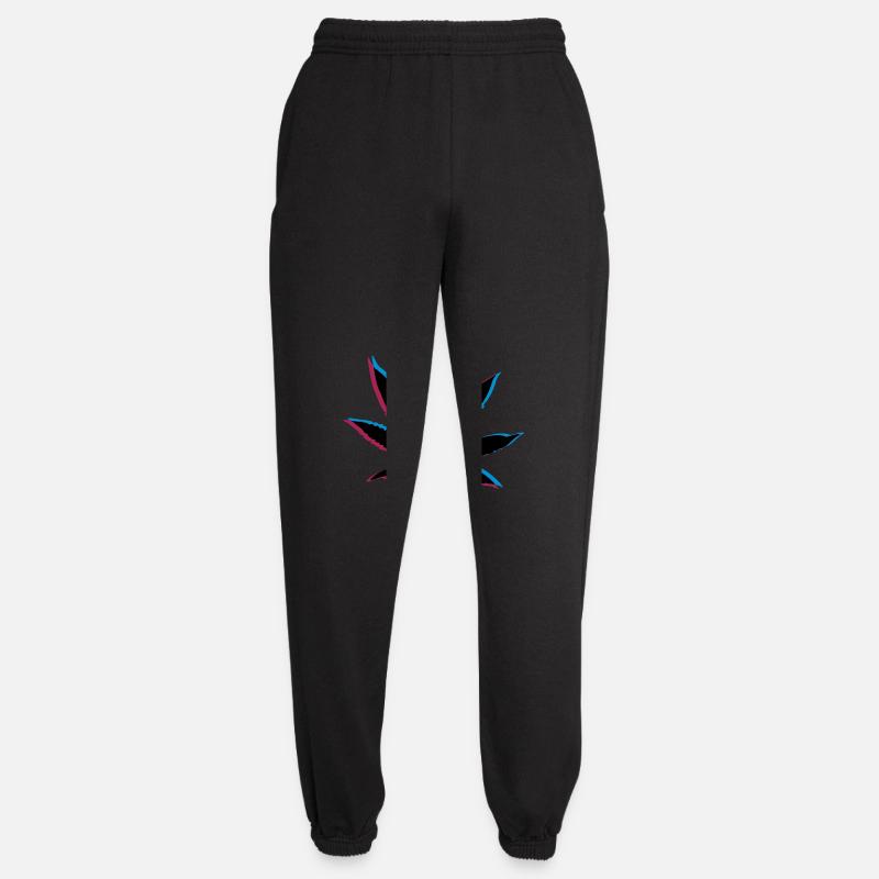 3D effect weed - Unisex Joggers - black
