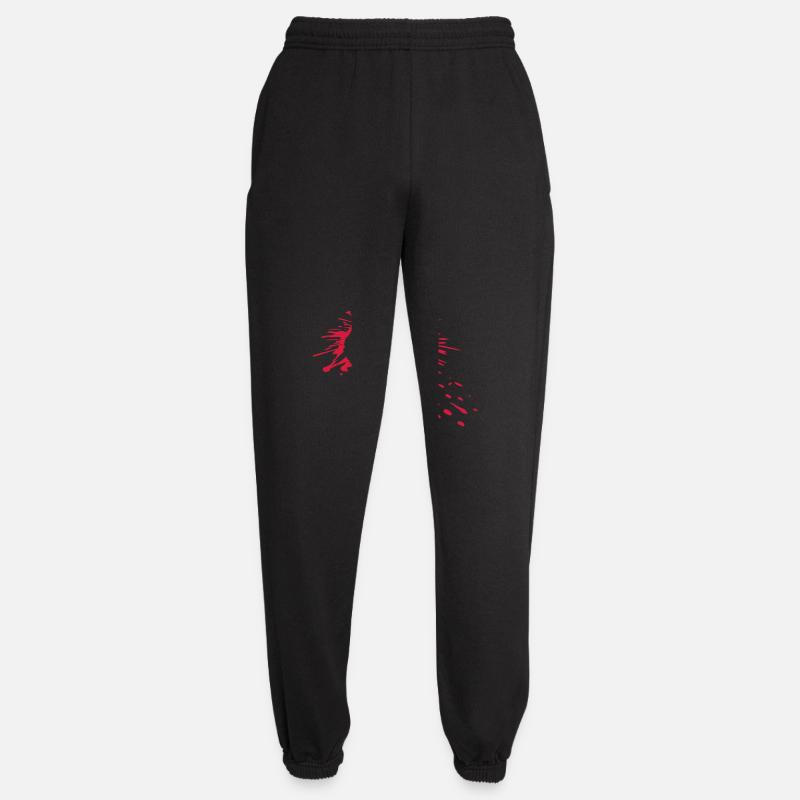 Splash blood anarchy symbol - Unisex Joggers - black