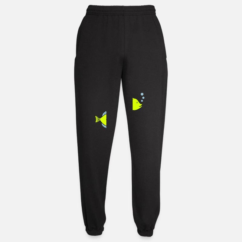 fische comic 2 - Unisex Jogginghose - Schwarz