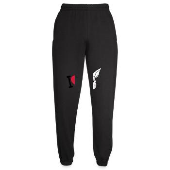 I love bunnys Logo - Unisex Jogginghose - Schwarz - Vorne - AI Model Female 172 light (172cm)