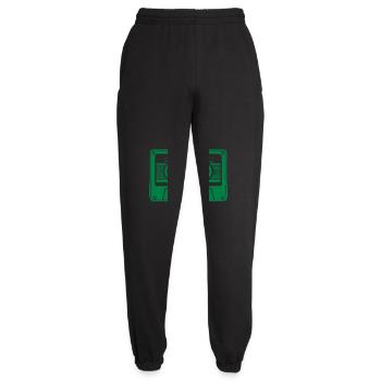 audio kassette - Unisex Jogginghose - Schwarz - Vorne - AI Model Female 172 light (172cm)