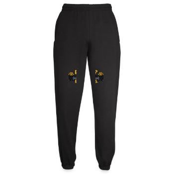 Exercise Extra Fries Zitat - Unisex Jogginghose - Schwarz - Vorne - AI Model Female 172 light (172cm)