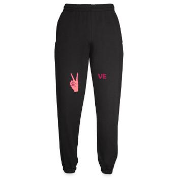 Zitat Positive Vibes Only - Unisex Jogginghose - Schwarz - Vorne - AI Model Female 172 light (172cm)