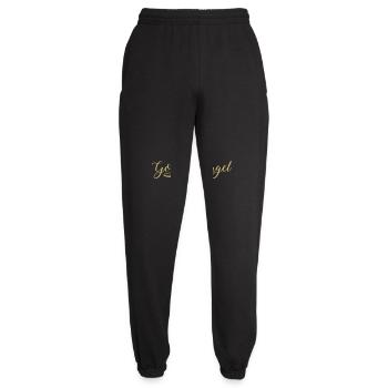 Golden Angel | gold metallic style - Unisex Jogginghose - Schwarz - Vorne - AI Model Female 172 light (172cm)