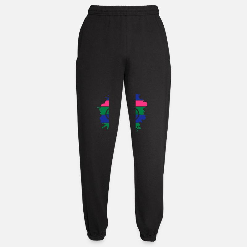 fahrrad rad klecks - Unisex Jogginghose - Schwarz