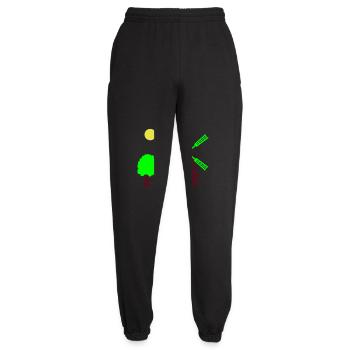 windmühle baum - Unisex Jogginghose - Schwarz - Vorne - AI Model Female 172 light (172cm)