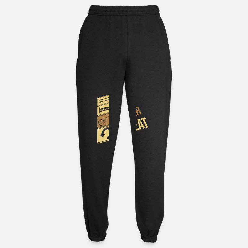 Guitarist Eat Sleep Repeat - Unisex Joggers - black
