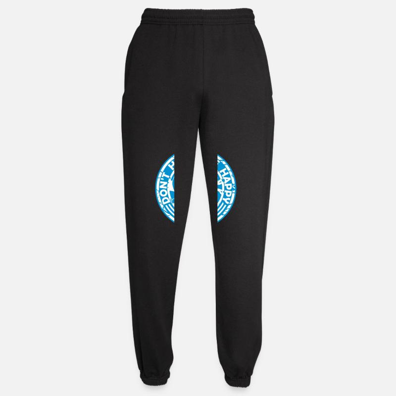 dont hurry be happy - Unisex Jogginghose - Schwarz