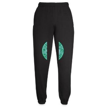 planet over profit quote - Unisex Joggers - black - Front - AI Model Female 172 light (172cm)