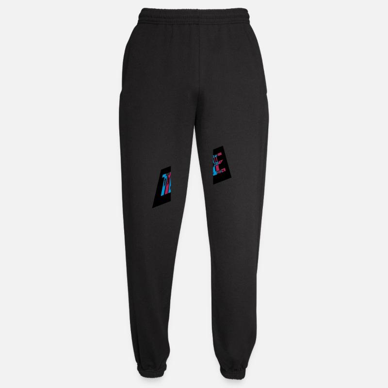 3D Effect Trance Design - Unisex Joggers - black