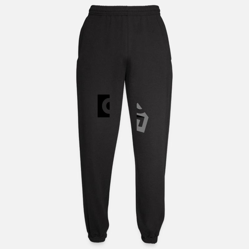 Half demolished design - Unisex Joggers - black