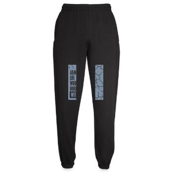 boring life without me - Unisex Jogginghose - Schwarz - Vorne - AI Model Female 172 light (172cm)