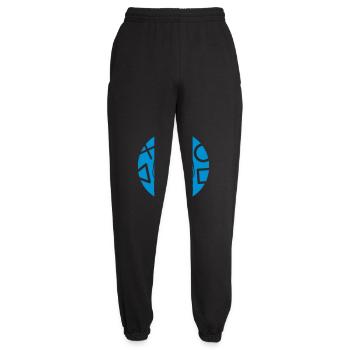 Zitat father by day - Unisex Jogginghose - Schwarz - Vorne - AI Model Female 172 light (172cm)
