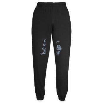 never stop learning quote - Unisex Joggers - black - Front - AI Model Female 172 light (172cm)