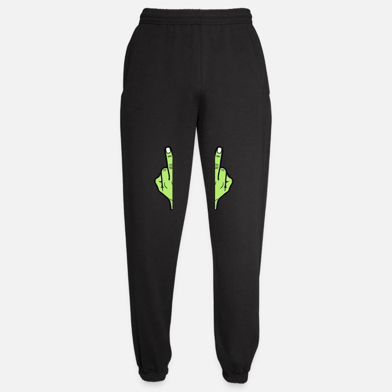 Middle Finger Hand - Unisex Joggers - black