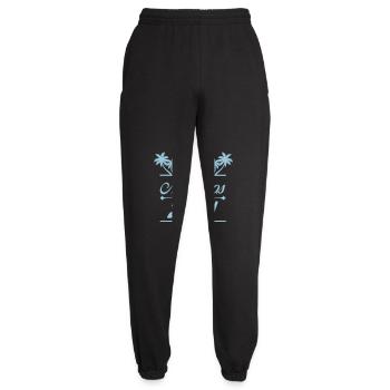 Mykonos 2024 - Unisex Joggers - black - Front - AI Model Female 172 light (172cm)