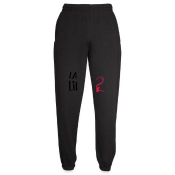 Lebe Lache Liebe | Valentinstag Geschenk - Unisex Jogginghose - Schwarz - Vorne - AI Model Female 172 light (172cm)