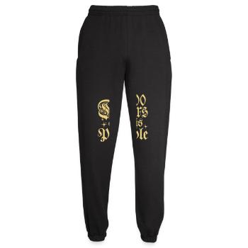 100 Dollars A Day Is Possible Typography Phrase - Unisex Joggers - black - Front - AI Model Female 172 light (172cm)