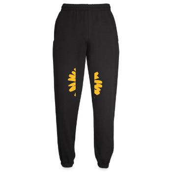 flower - Unisex Joggers - black - Front - AI Model Female 172 light (172cm)