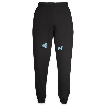 fish2 - Unisex Joggers - black - Front - AI Model Female 172 light (172cm)