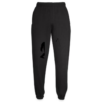 big foot fishing - Unisex Joggers - black - Front - AI Model Female 172 light (172cm)