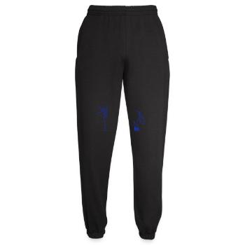 Unicorn Christmas Santa Claus Gifts Hat - Unisex Joggers - black - Front - AI Model Female 172 light (172cm)