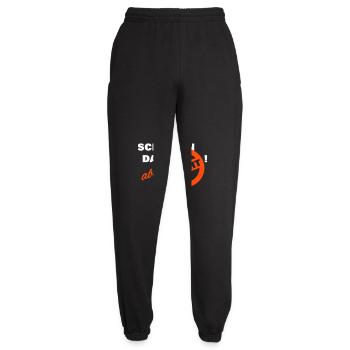 Wir schaffen das aber so nicht weiß - Unisex Jogginghose - Schwarz - Vorne - AI Model Female 172 light (172cm)