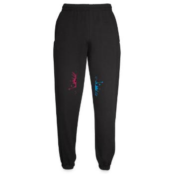 Pieds de bébé à l'encre - Pantalon de jogging unisexe - noir - Devant - AI Model Female 172 light (172cm)