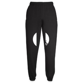 wolf - Unisex Joggers - black - Front - AI Model Female 172 light (172cm)