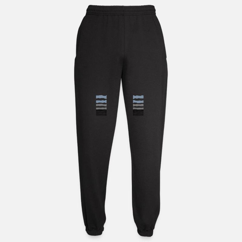 Design Linien Streifen - Unisex Jogginghose - Schwarz