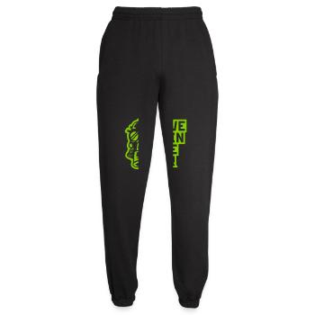 Gas mask love in air - Unisex Joggers - black - Front - AI Model Female 172 light (172cm)