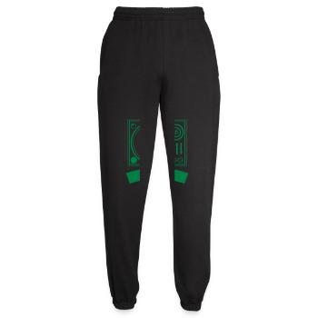 Turntable Dj - Unisex Jogginghose - Schwarz - Vorne - AI Model Female 172 light (172cm)