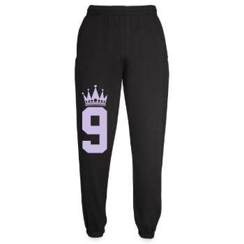 9_krone- - Unisex Jogginghose - Schwarz - Vorne - AI Model Female 172 light (172cm)