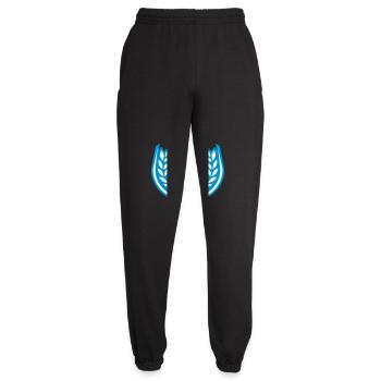Wappen Musik Noten Notenschlüssel - Unisex Jogginghose - Schwarz - Vorne - AI Model Female 172 light (172cm)