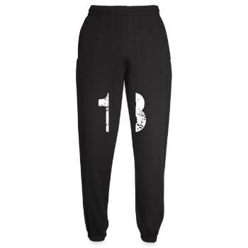 18 - Unisex Joggers - black - Front - AI Model Female 172 light (172cm)