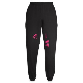 Segeln Crew Member Anker Graffiti Spray Tropfen - Unisex Jogginghose - Schwarz - Vorne - AI Model Female 172 light (172cm)