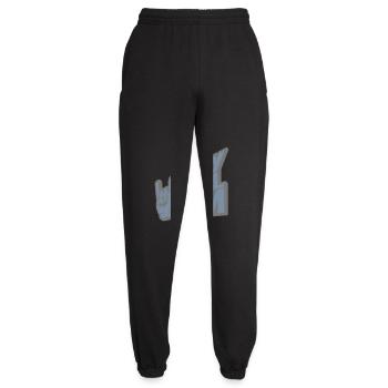 Heavy Metal Mom Logo - Unisex Jogginghose - Schwarz - Vorne - AI Model Female 172 light (172cm)