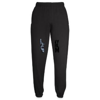 Heavy Metal Mom Logo - Unisex Jogginghose - Schwarz - Vorne - AI Model Female 172 light (172cm)