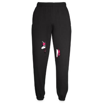 Licorne fille assez sympathique dessin animé cheval - Pantalon de jogging unisexe - noir - Devant - AI Model Female 172 light (172cm)
