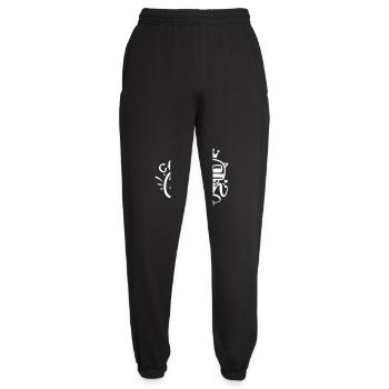 CAMP QUEEN caravan campeur camping idée cadeau - Pantalon de jogging unisexe - noir - Devant - AI Model Female 172 light (172cm)
