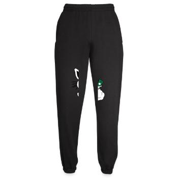 Rich Money Bag Easter Banknotes - Unisex Joggers - black - Front - AI Model Female 172 light (172cm)
