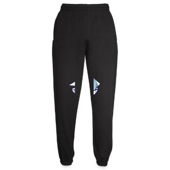 Lustiges Nilpferd Kapitän Segelt Süß Cartoon Comic - Unisex Jogginghose - Schwarz - Vorne - AI Model Female 172 light (172cm)
