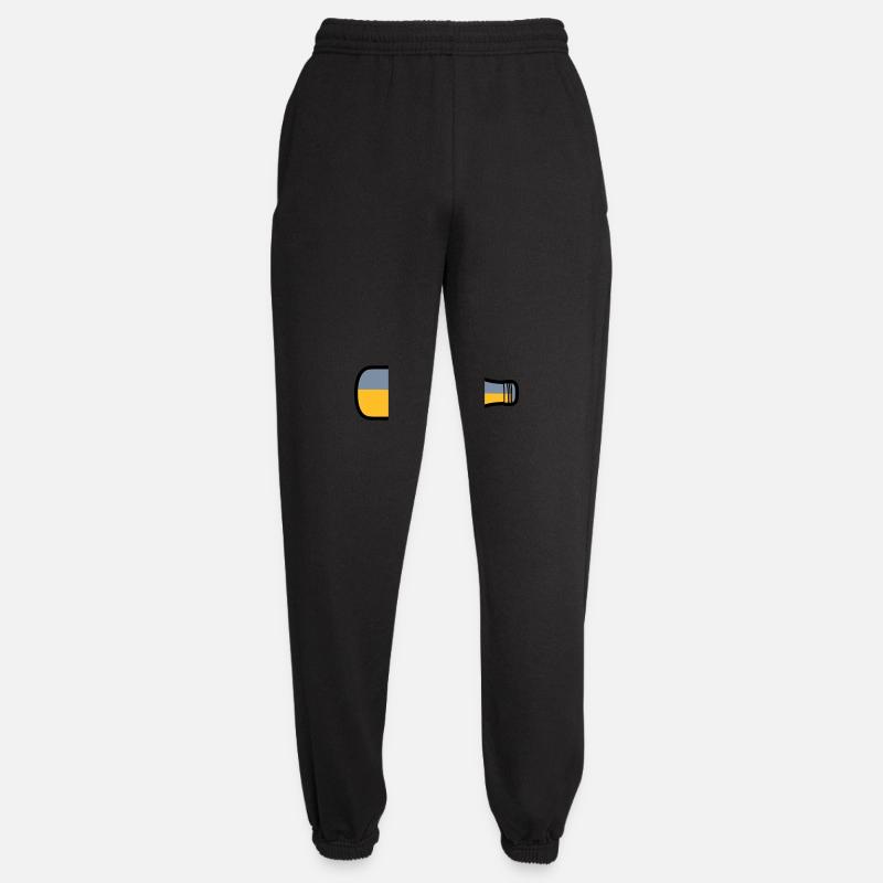 Lying beer bottle - Unisex Joggers - black