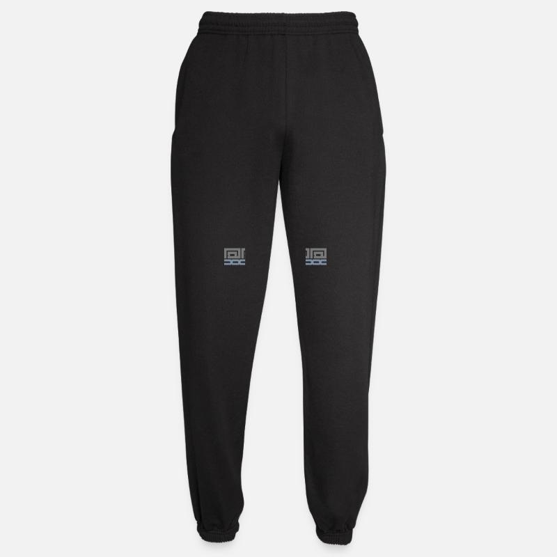 Line Stripe Pattern - Unisex Joggers - black