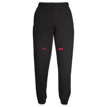 fearless Text Quote Design - Unisex Joggers - black - Front - AI Model Female 172 light (172cm)