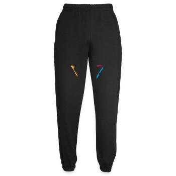buntes dreieck rahmen umrandung dekorativ cool des - Unisex Jogginghose - Schwarz - Vorne - AI Model Female 172 light (172cm)