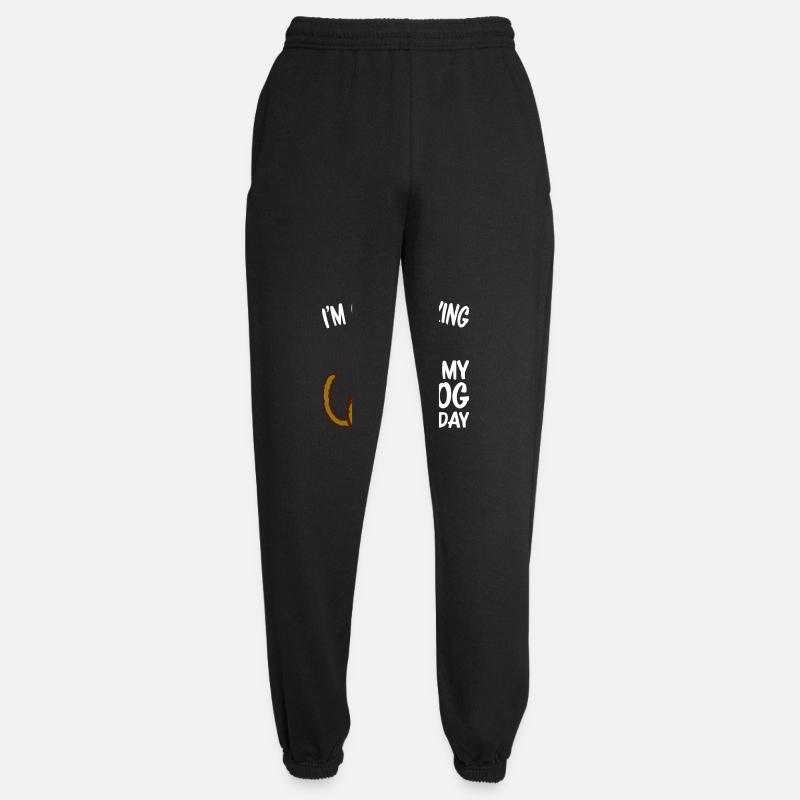 only talking to dog - Unisex Jogginghose - Schwarz
