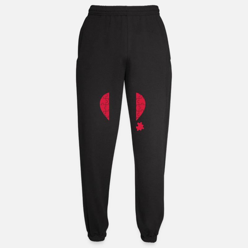 cœur - Pantalon de jogging unisexe - noir
