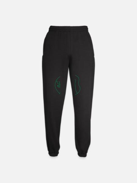 Holzstumpf mit Blumenblumen - Unisex Jogginghose - Schwarz