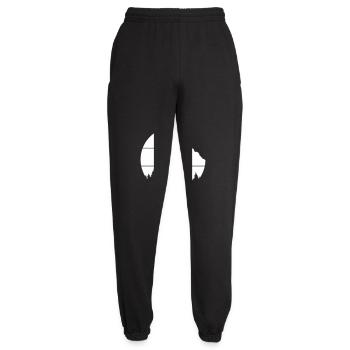 Bergsteiger Wald Bäume Felsen - Unisex Jogginghose - Schwarz - Vorne - AI Model Female 172 light (172cm)